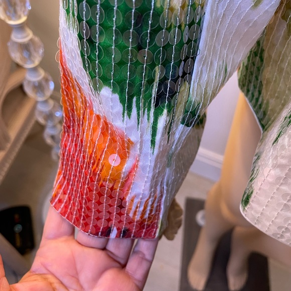 Chico’s Sequined Floral Zip Up Jacket Sz 14 NEW - Picture 4 of 8